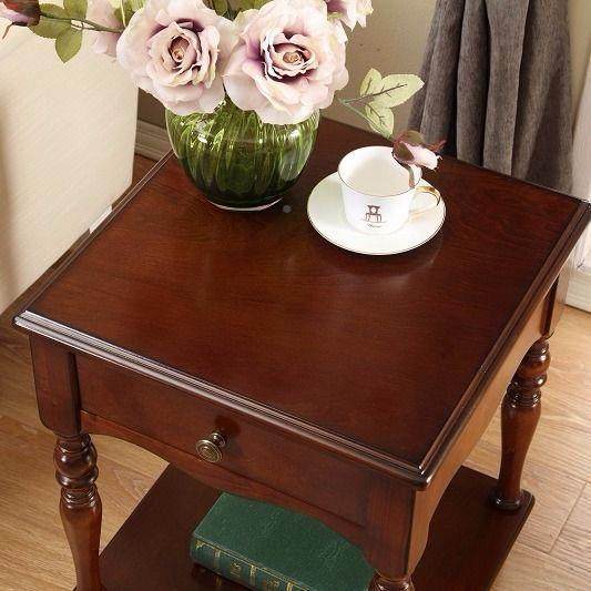 美式沙边几边茶几发角几电话桌小角方桌咖啡桌桌柜NZV正方形方几