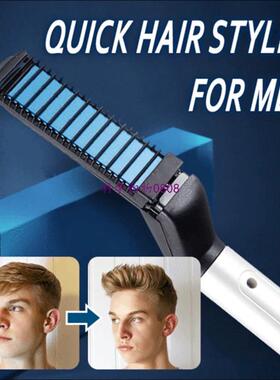 Multifunctional Hair Comb Curling Iron Hair Volumize Flatten