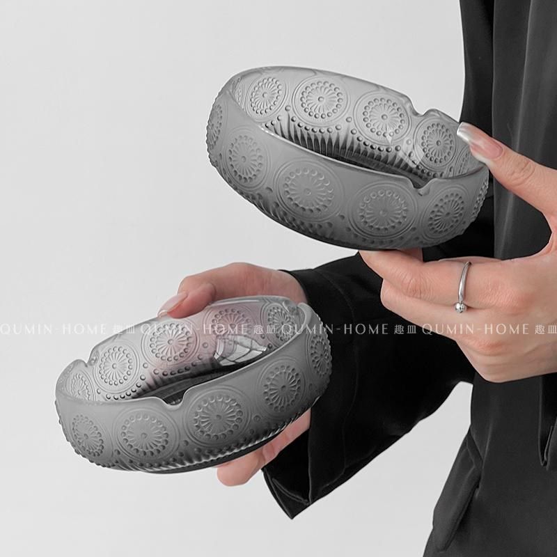 趣皿高端大气太阳花烟灰缸家用客厅防飞灰浮雕烟灰缸办公室雪茄缸,节庆用品/礼品,时尚烟灰缸,淘宝优惠券,粉丝福利购,淘宝优惠卷