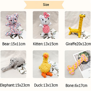 1pcs Resistant Bite Chew Pet Toys Dog Small Cleani Dogs for