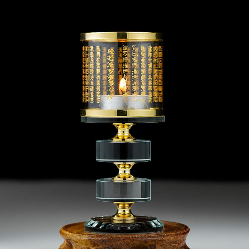 大悲咒水晶莲花酥油灯座带防风罩佛前供灯酥油粒架家用蜡烛台摆件,家居饰品,烛台,淘宝优惠券,粉丝福利购,淘宝优惠卷