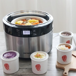 天际炖锅陶瓷电全自动5人-人 大容量家用熬汤炖汤煲汤锅隔水炖盅