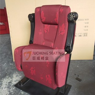 带水杯连排座椅 定制摇摆靠背影院椅子 音乐厅报告厅可折叠影院椅