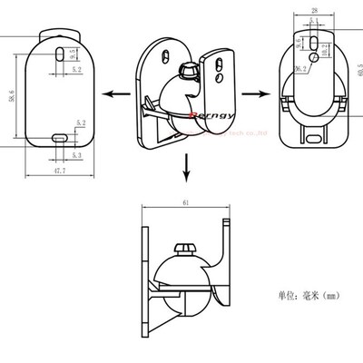 (1 pair=2pcs) free shipping SW-03B Universal sound speaker w