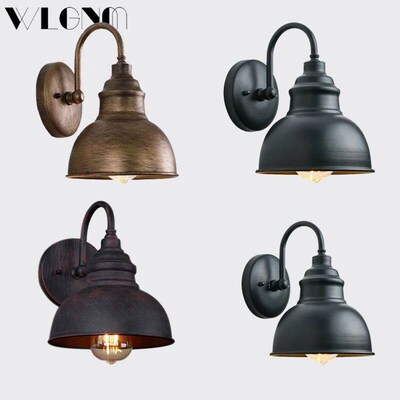 Industrial Outdoor Wall Sconce Vintage Iron 19cm Copper Colo