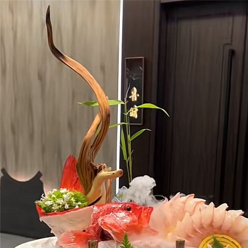 海鲜姿造创意装饰品天然弯树枝树根刺身三文鱼乾树枝迎客松枯树枝,家居饰品,装饰摆件,淘宝优惠券,粉丝福利购,淘宝优惠卷