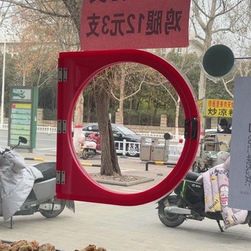 定制有机玻璃亚克力玻璃熟食小窗口D型炸鸡腿久久丫小门传菜卤味