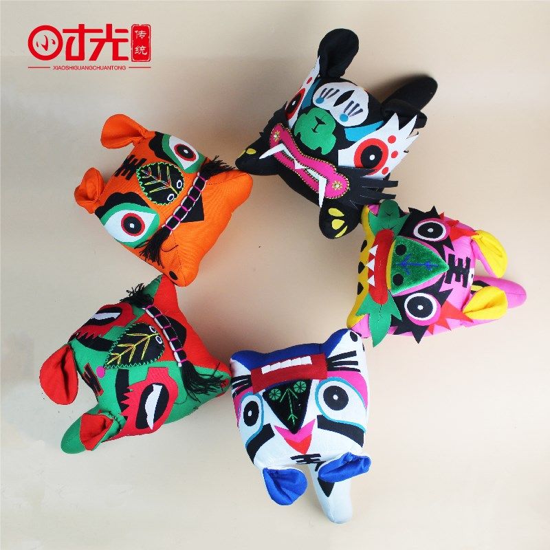 三国五虎上将 布老虎纯手工传统工艺品中国风出国特色礼品 送老外,特色手工艺,布老虎,淘宝优惠券,粉丝福利购,淘宝优惠卷