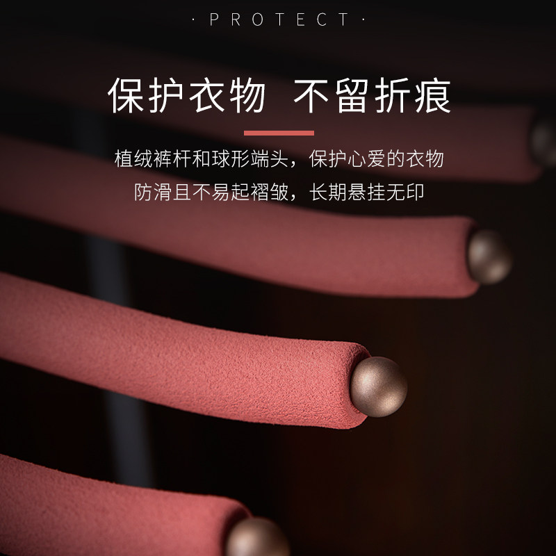 衣柜内置侧装伸缩裤架家用收纳神器阻尼轨道抽拉挂西裤子五金配件