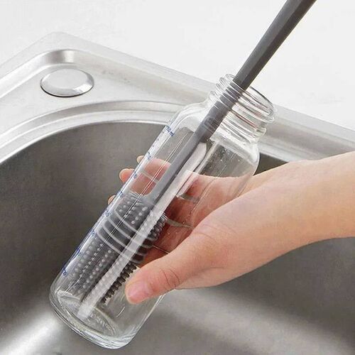 Silicone Milk Bottle Brush Cup Scrubber Glass Cleaner Kitche