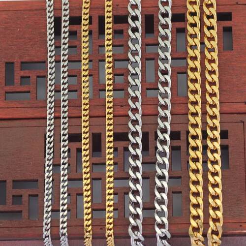 3mm Stainless Steel Cuban Chain Hiphop Cuban Chain Mens Euro