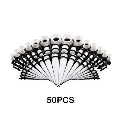 50pcs/set Safe And Convenient Ear Gauges Expander Set