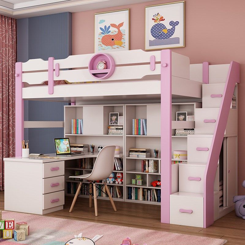 上床下桌高低床多功能上下床床层床书桌床一体式儿童床,住宅家具,高低/子母床,淘宝优惠券,粉丝福利购,淘宝优惠卷