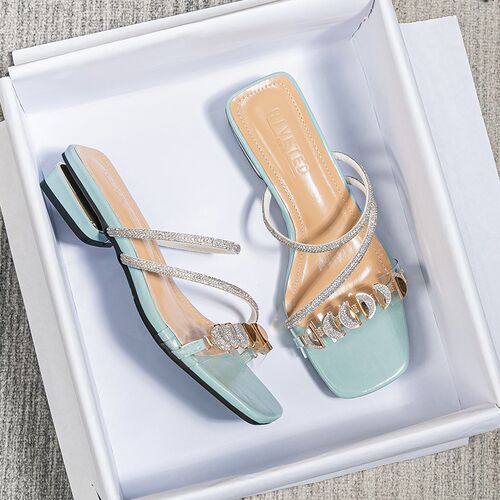 2023 summer new womens slippers outdoor sandals casual flat