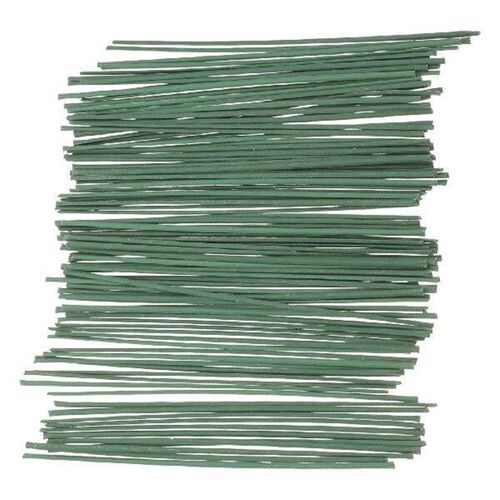 100 Pcs Green Flower Stem Material DIY Rod Twist Bar