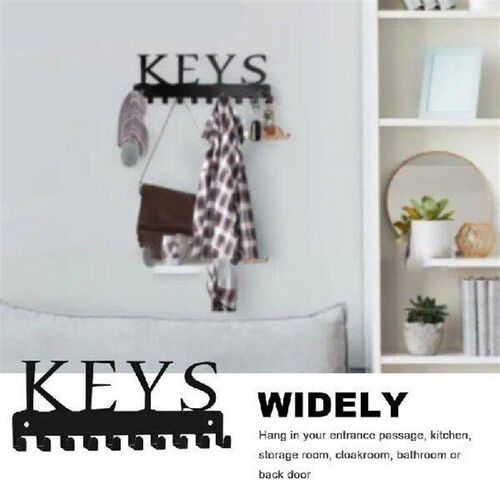 Key Rack Wall Mount Iron Art Key Hanger Key Chain Holder