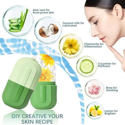 Facial Cold Compress Ice Roller For Face Eyes Beauty Massage