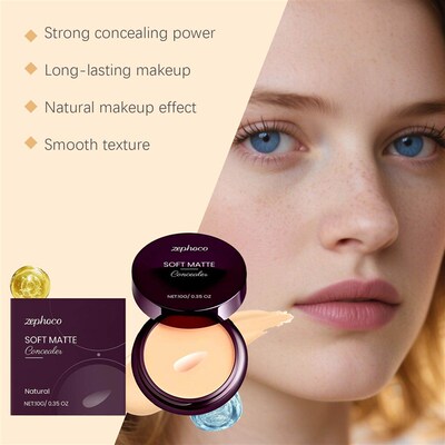 Zephoco Natural Concealer - Evens out skin tone, providing a