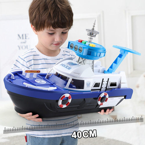 Kids Toys Simulation Track Inertia Boat Diecasts Vehicles Mu