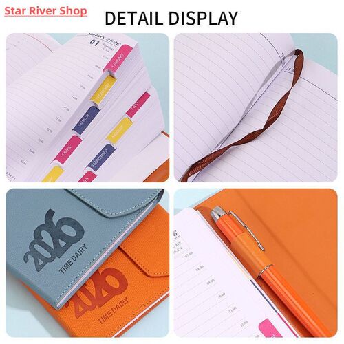 365 Days 2026 Schedule Planner Notepad Efficiency Thick Pape