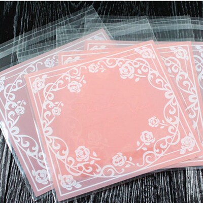 50Pcs/Lot 10*10cm Baking Packaging Bags Biscuit Snack Candy