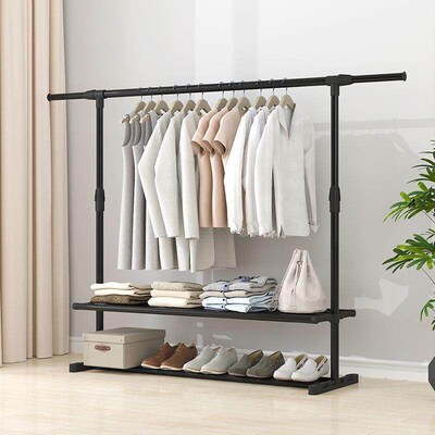 Simple clothes drying rack for bedroom, floor-standing cloth