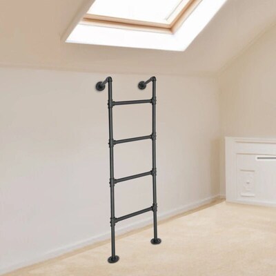 4-Step Ladder Wall&Floor-Mounted Ladders Portable Household