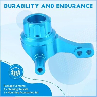 Y02A2Pcs Metal Front Upright Knuckle Arms Steering Knuckle
