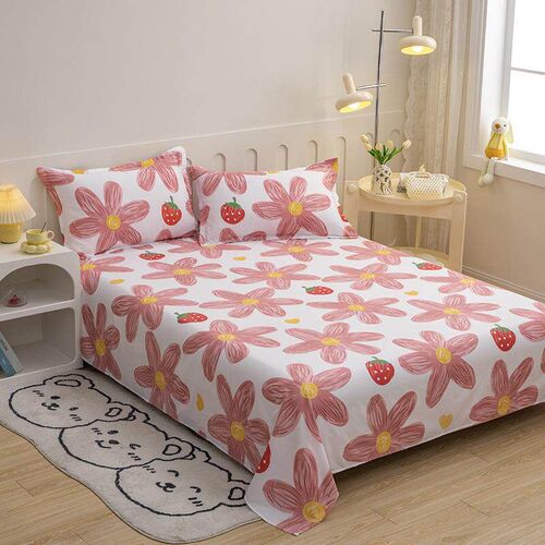 student cotton sheet bedsheet bed linen spread single1.5/18