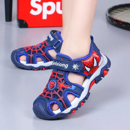 Childrens Sandals Summer New Black Red Cartoon Lightweight