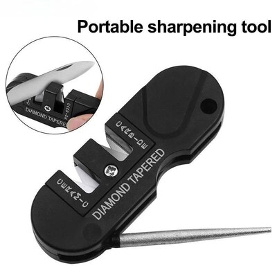 Portable Tungsten Ceramic Carbide Knife Whetstone Sharpener