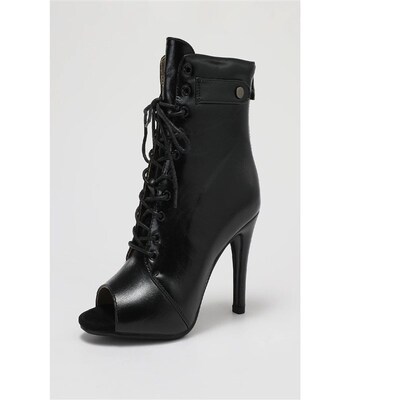Women Thin HIgh Heels  Peep Toe Boots Stilettos Jazz Dance W