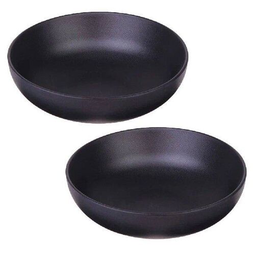 2 Pcs Imitation Porcelain Rice Bowl Melamine Ramen Noodles
