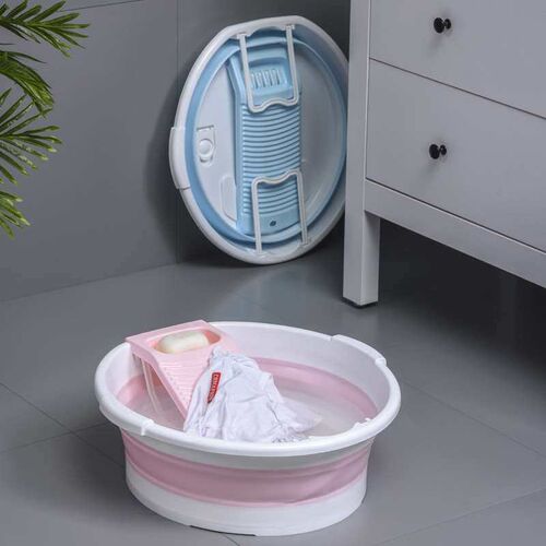 Folding Laundry Basin Household Plastic Laundry Basin New St