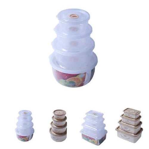 4pcs set Fridge Food Vegetable Fruit Storage Box Portable