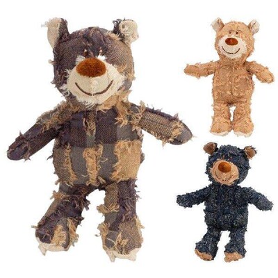 Indestructible Robust Bear Squeaky Plush Bear Toy