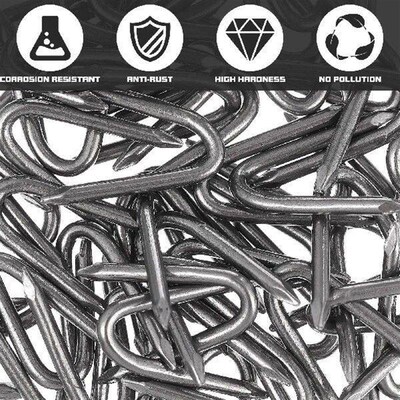 70 Pcs Fence Nails Wire Fencing Staples U Shaped for Cable