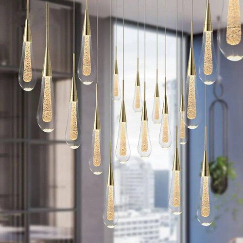 Customizable Post-Modern Crystal Glass led Pendant Lights Ha