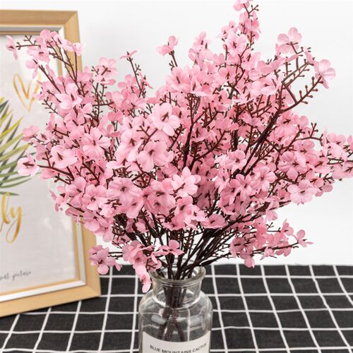 Silk Gypsophila Artificial Flowers for Decoration Home Plast