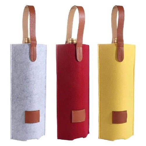 Bottle Carrier Thick Felt Wine Bag Simple Protable