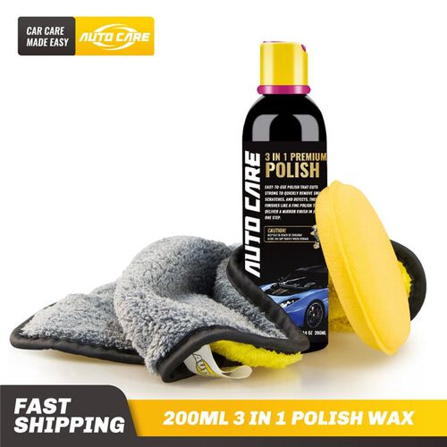 200ml Car Wax Polish Wax Scratch Remover 3 in 1 One Step Car