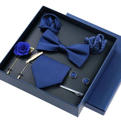 Mens Tie 8cm Necktie Set Formal Luxury Wedding Cravat Silk