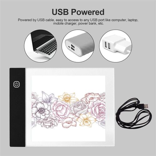 Portable Flip Book Kit with Light Pad Tablet LED Light Box 3