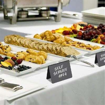15 Pack Mini Chalkboard Signs for Food Party Buffet Table