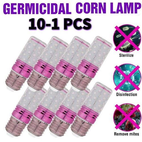 10-1PCS E27 60 LED UVC Germicidal Corn Lamp Kill Dust
