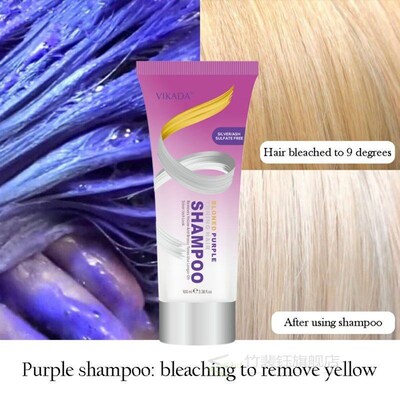 Hair-Shampoo Toner Toning Blonde Gray Silver Bleached 100ml