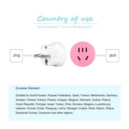 KR EU Plug Power Adapter Socket AU China CN US To EU Euro A1