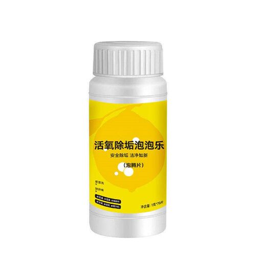Oxygen-based descaling effervescent tablets, specially desig