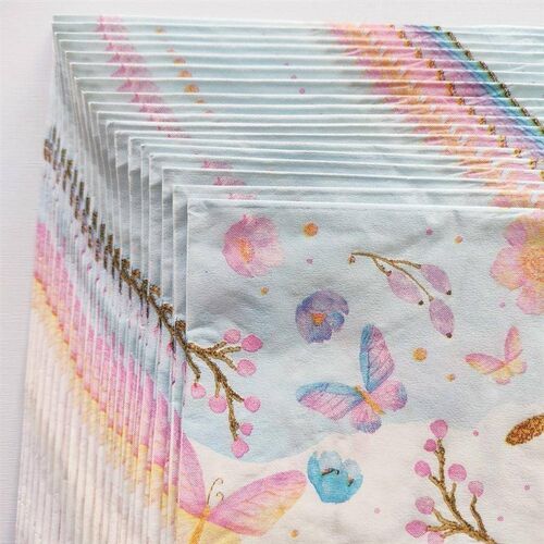 20PCs Spring Butterfly Decorative Paper Napkins Decoupage