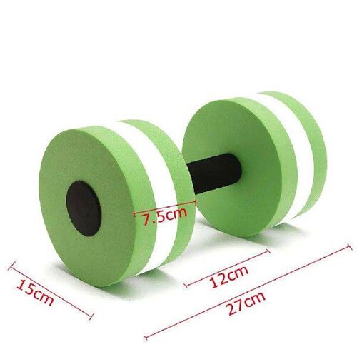 2PCS Aquatic Exercise Dumbells EVA Water Barbells Hand Bar